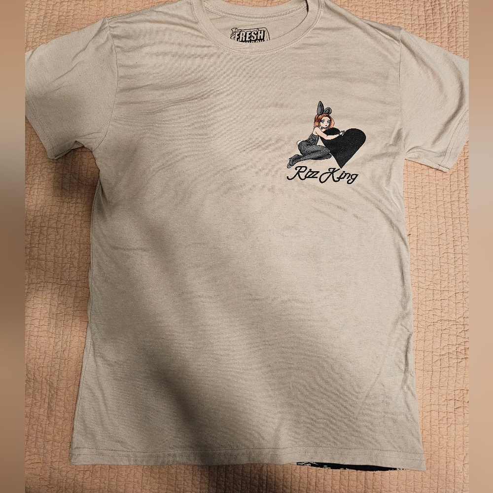 Fresh Beige Graphic Tee - Short Sleeve